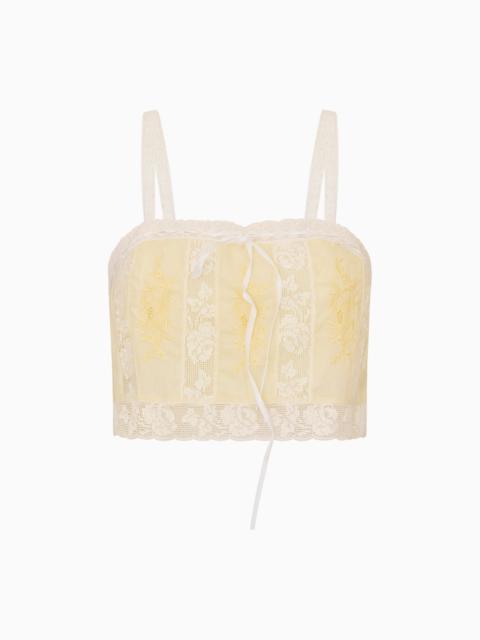 Quince Cotton Victorian Crop Top