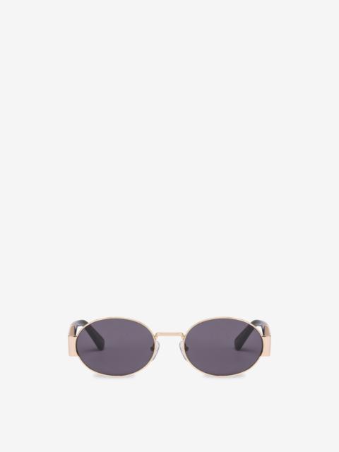 OVAL SUNGLASSES WITH LOGO