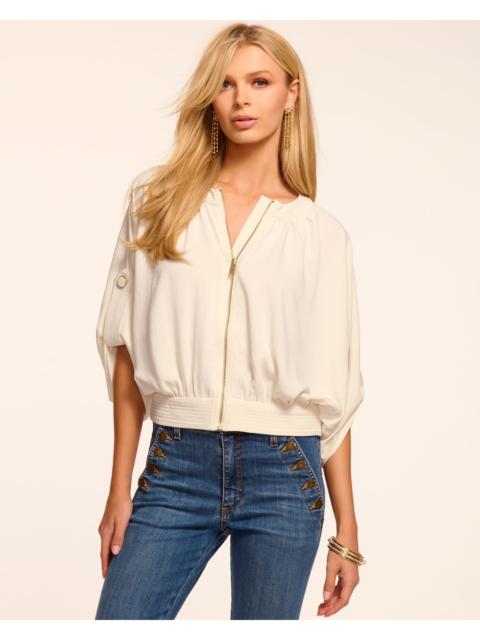 Coral Relaxed Zip Up Jacket