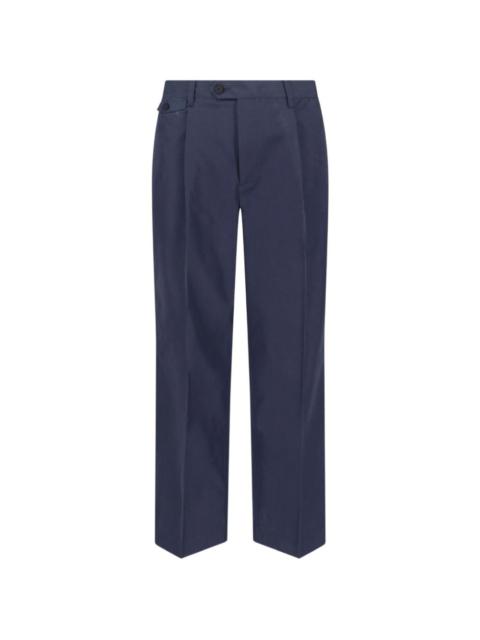 front-pleat trousers