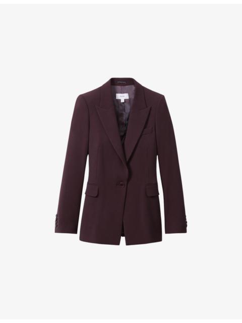 Gabi single-breasted stretch-woven blazer