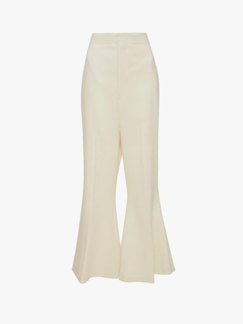 Low Rise Wide Leg Kick Trouser In Ivory