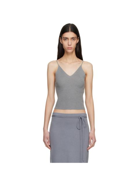 Gray Anne Sleeveless Knit Tank Top
