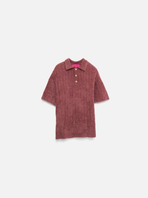 CHENILLE RIB SHORT-SLEEVED POLO