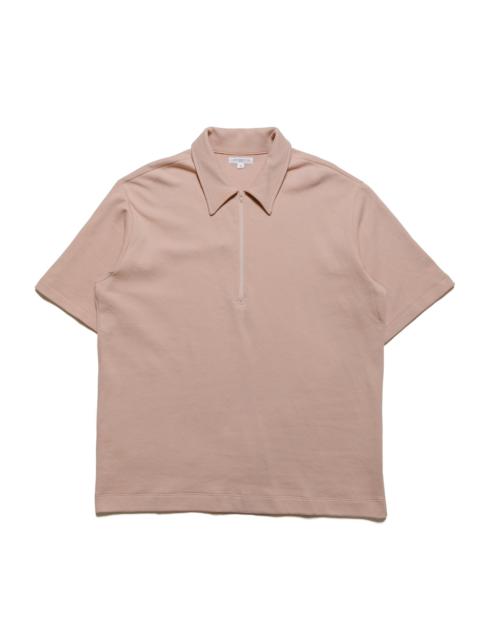 Half Zip Polo Pink Glass