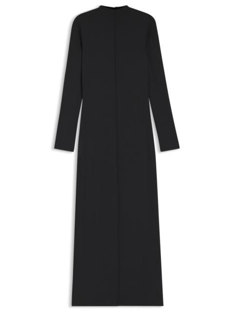 MOCK-NECK DRESS IN STRETCH JERSEY