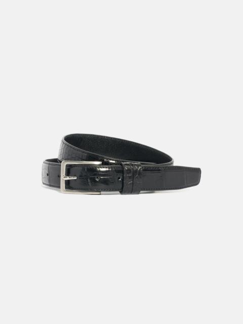 MADE IN USA BLACK CROCODILE BELT