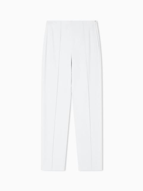 STRAIGHT-LEG TROUSERS IN VISCOSE CADY