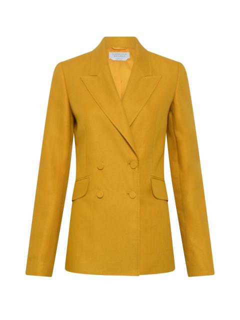 Angela Blazer in Golden Birch Linen Twill