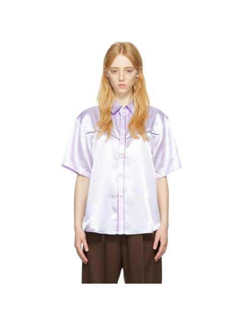 Purple Satin Shirt