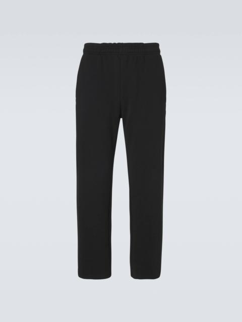 Cotton jersey straight sweatpants