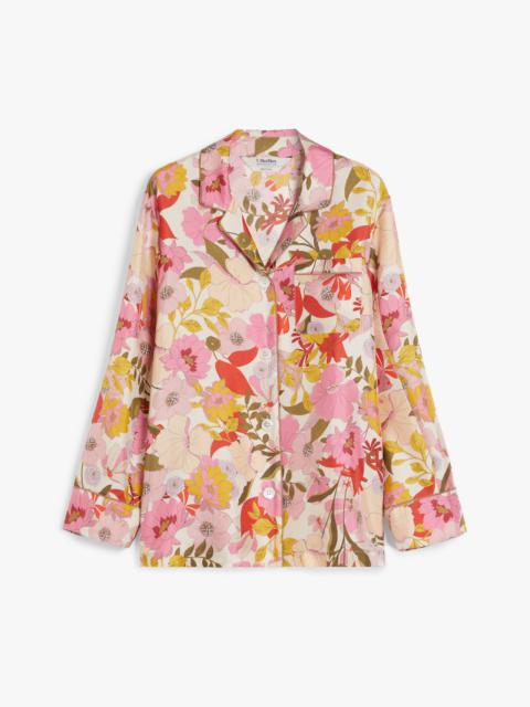 ALAN Printed silk pyjama shirt