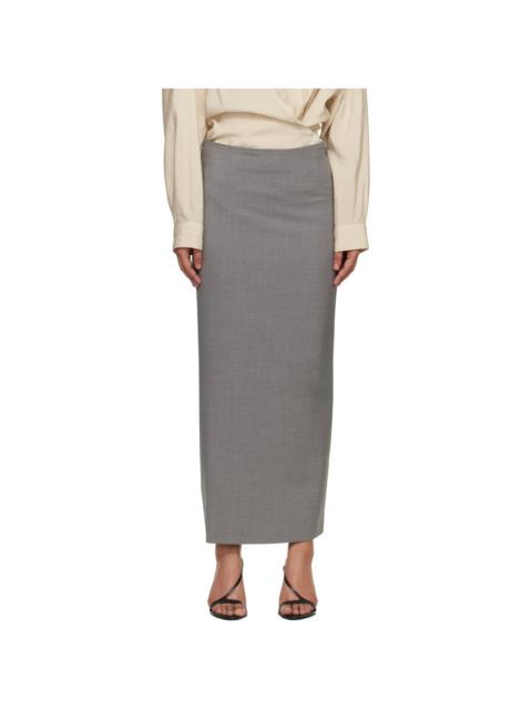 Gray Samos LDS Grain de Poudre Maxi Skirt