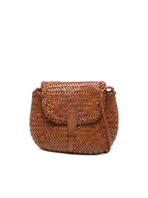woven flap bag