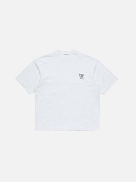 Logo t-shirt - Pale Grey Melange