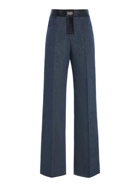 Cotton Denim Trousers medium wash