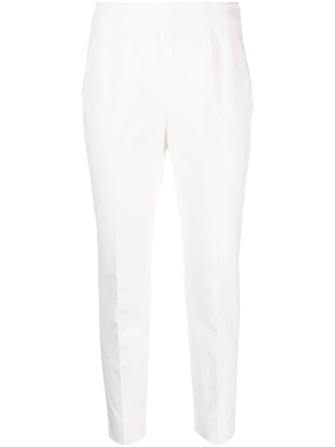 cropped tapered-leg trousers
