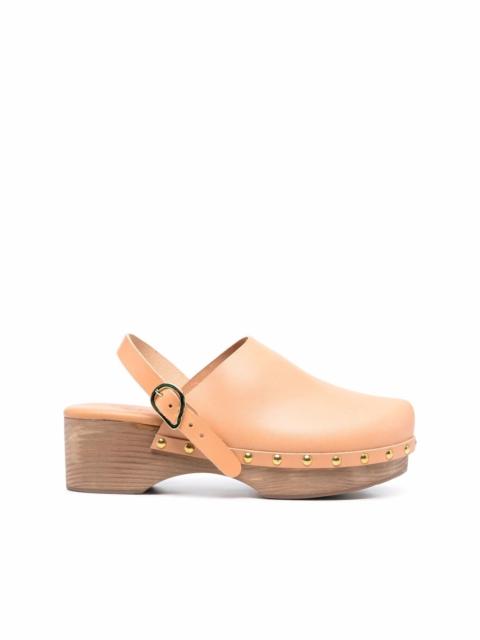 Classic Closed 70mm leather clogs