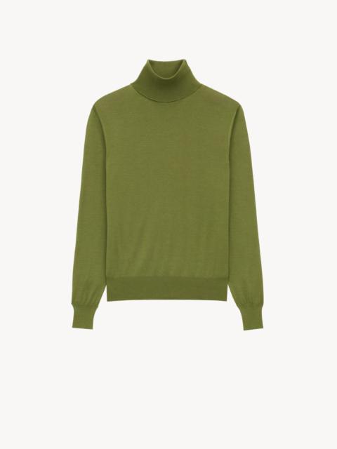 TURTLENECK IN CASHMERE, WOOL, AND SILK