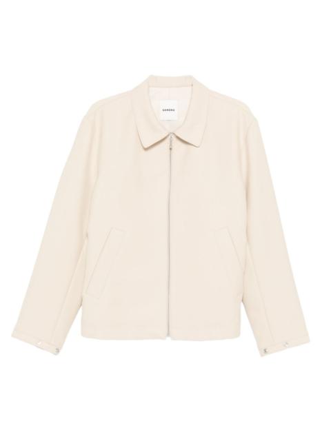 zip-fastening pocket sport jacket