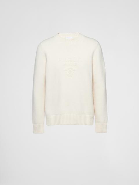 Wool and cashmere crew-neck sweater
