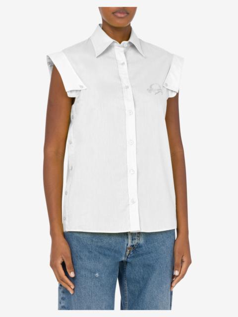 SLEEVELESS SHIRT MULTI COLLARS
