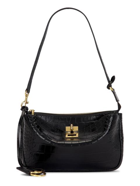 Rodeo Sling Embossed Croc Pochette Bag
