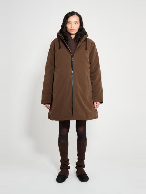 Mosebacke Matte Winter Coat Dark Brown