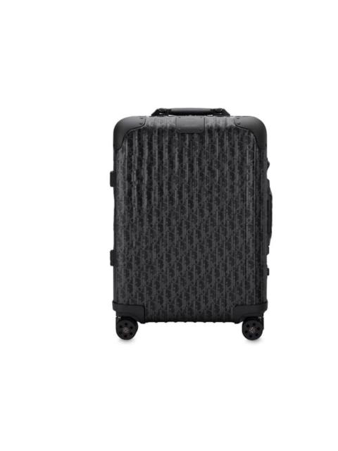 Dior x RIMOWA 4-Wheel Cabin Suitcase Aluminium Dior Oblique Black