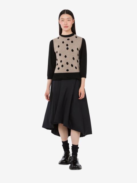 WOOL AND CASHMERE BLEND PULLOVER