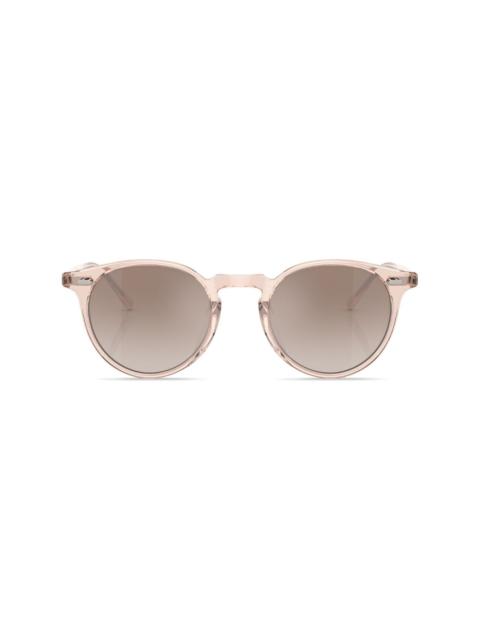 round-frame tinted-lenses sunglasses