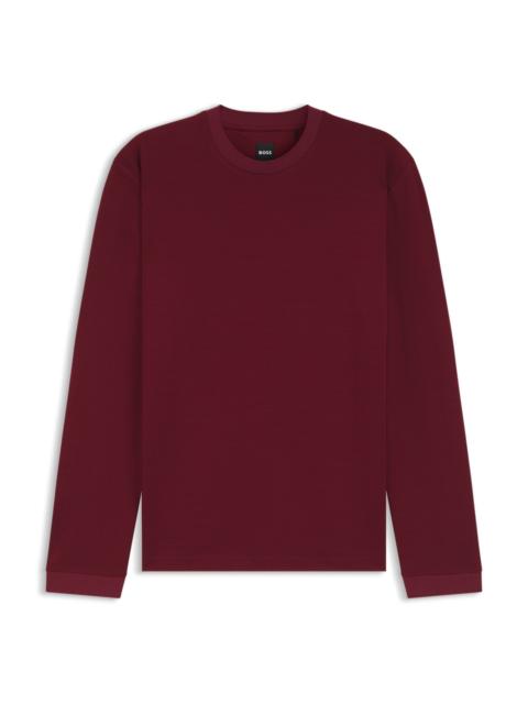 MERCERIZED-COTTON T-SHIRT WITH MICRO PATTERN