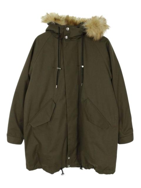 faux-fur-trimmed hooded parka