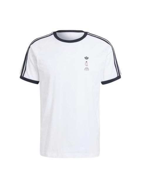 adidas Mickey Mouse x Originals 3-Stripes Tee 'White' IY2270