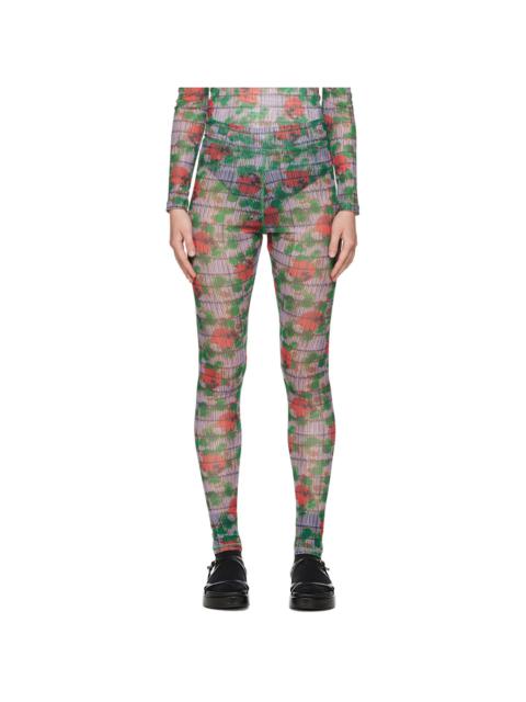 Purple Polka Dot Leggings