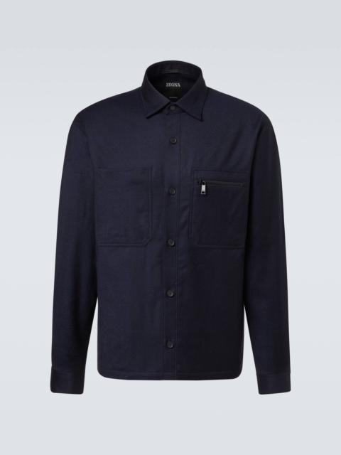 Wool overshirt