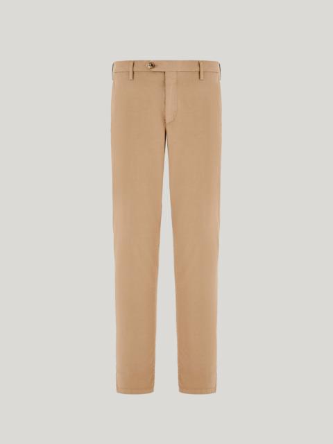 DUNE REGULAR FIT CHINO PANTS IN COTTON AND SILK GABARDINE