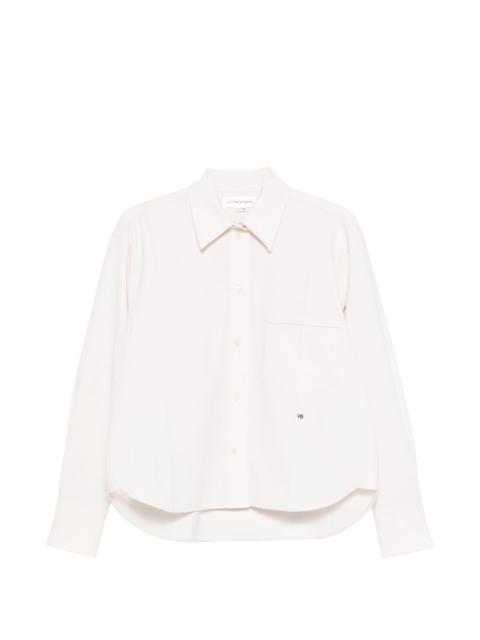 cropped long-sleeve shirt