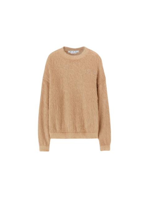 OFF-WHITE Arrow Mohair Skate Knit Camel