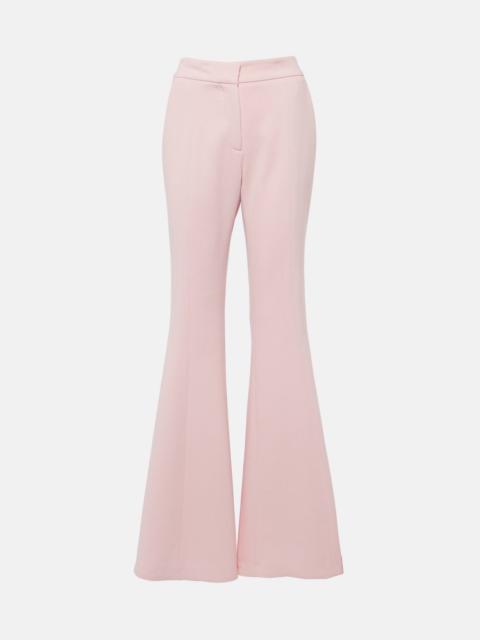 Desmond virgin wool crêpe flared pants