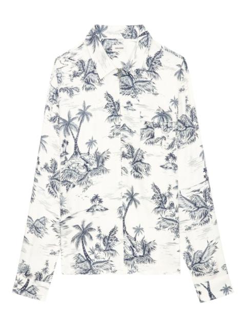 Suzy palm-print shirt