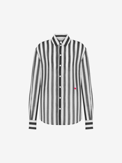 ARCHIVE STRIPES COTTON AND SILK MUSLIN SHIRT