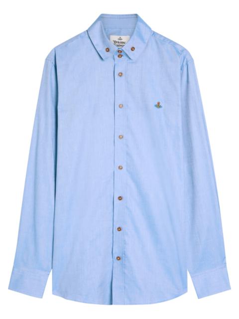 Vivienne Westwood Krall Logo-embroidered Cotton Shirt
