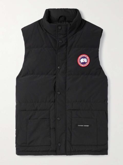 Freestyle Logo-Appliquéd Quilted Shell Down Gilet