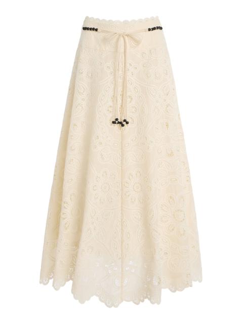 Rhiannon Lace Maxi Skirt ivory