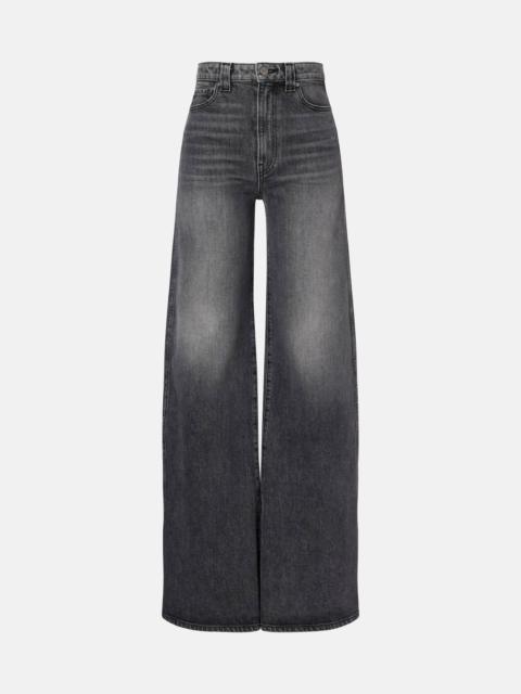 Dane high-rise wide-leg jeans