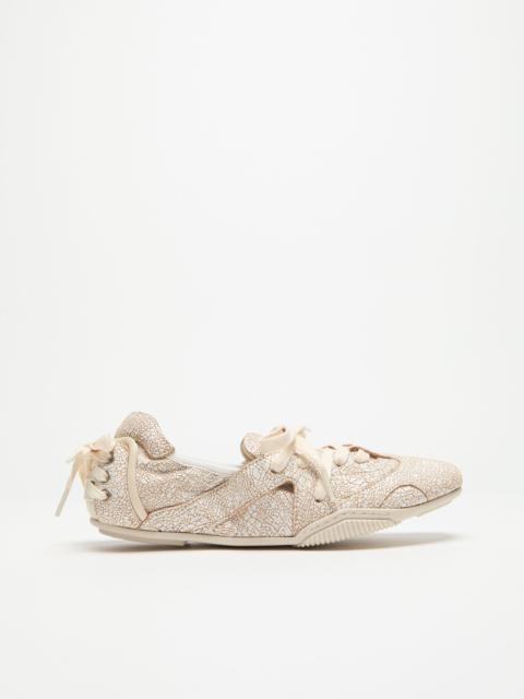 Lace-up leather shoes - Off white