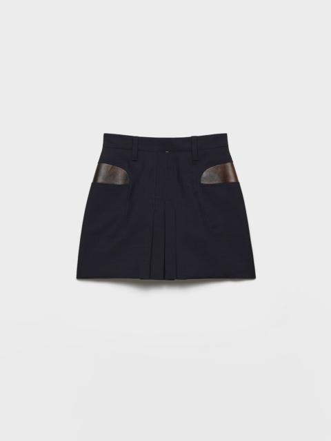 Kid mohair mini skirt