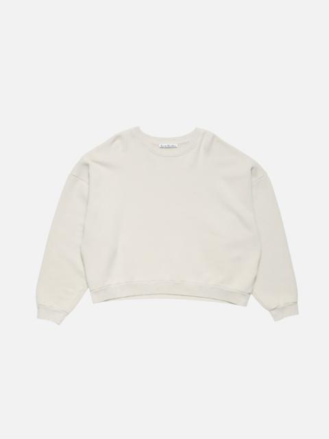 Logo fleece sweater - Light taupe
