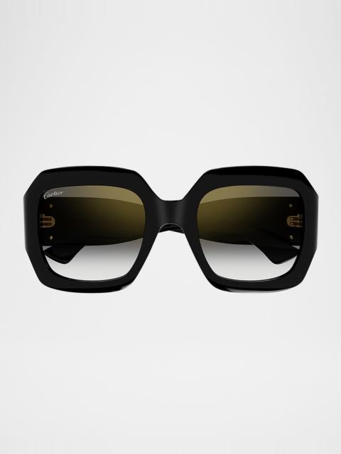 Monogram Acetate Square Sunglasses